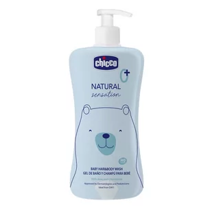 CHICCO Natural Sensation Baby Hair &amp; Body Cleanser Szampon Do Włosów I Żel Do Ciała 500ml - Kosmetyki kąpielowe dla dzieci - miniaturka - grafika 1