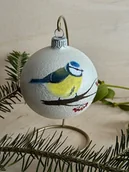 Bombki - Bombka z sikorką modrą - miniaturka - grafika 1