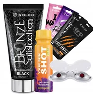 Balsamy i kremy do opalania - Soleo Black Bronzer 150ml Mocny Bronzer Z + Gratisy - miniaturka - grafika 1