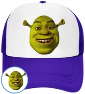 Czapki i chusty sportowe męskie - CZAPKA Z DASZKIEM SHREK DLA DZIECI NA LATO NIEBIESKA BEJSBOLÓWKA - miniaturka - grafika 1