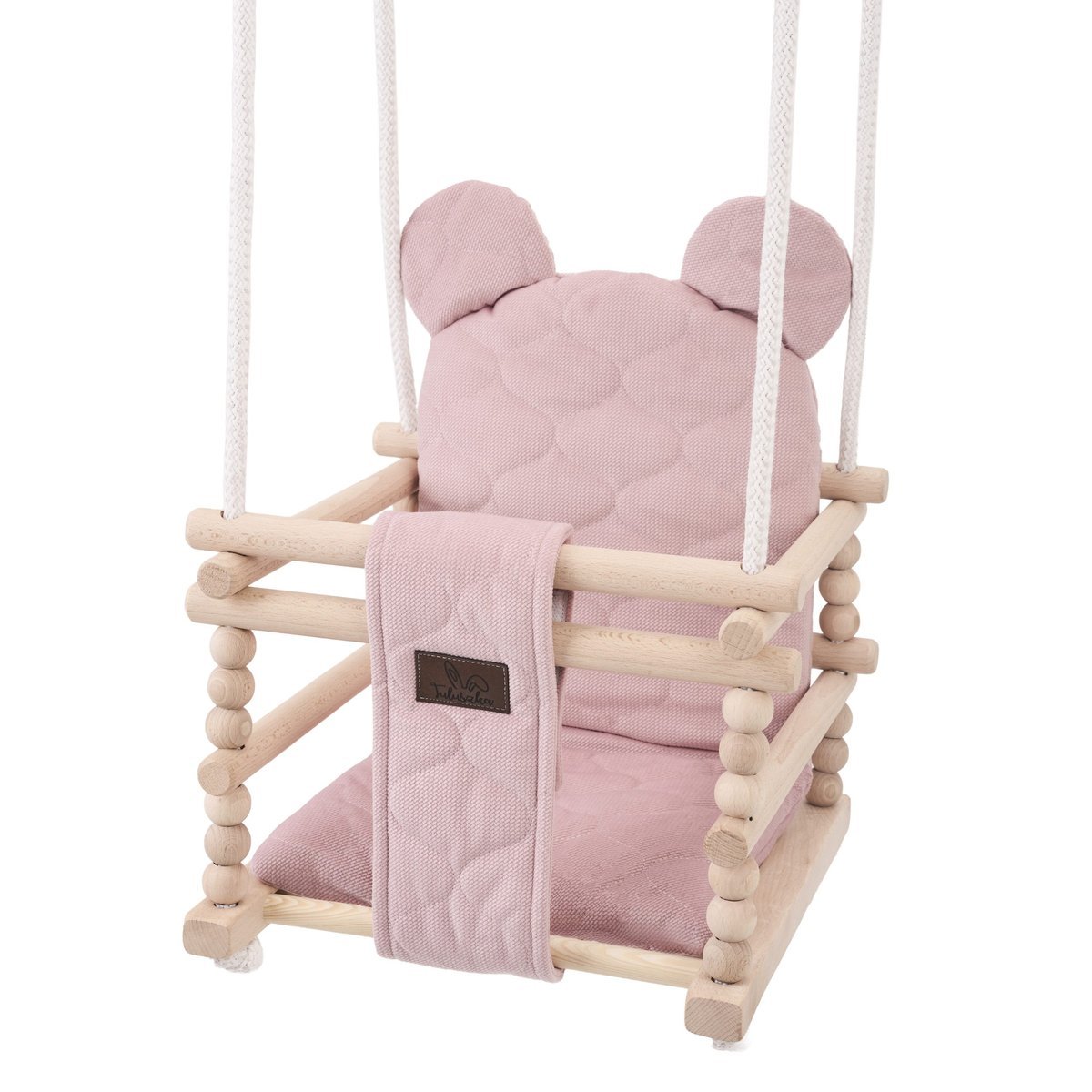 Huśtawka dziecięca 3w1 Miś Brudny Róż