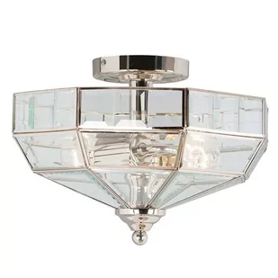 Elstead Lighting Old Park Polished Nickel OLD PARK PN Elstead Lampa sufitowa stylowa OLD PARK PN) - Lampy sufitowe - miniaturka - grafika 1