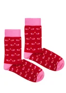 Skarpetki męskie - Skarpetki Świnki walentynki czerwone - 42-46 - miniaturka - grafika 1