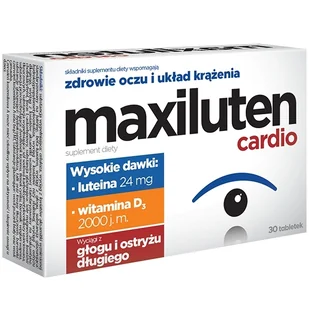Maxiluten Cardio x30 tabletek - Wzrok i słuch - miniaturka - grafika 1