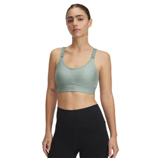 Biustonosz treningowy Under Armour UA Infinity Mid 2.0 Bra - zielony - Bielizna sportowa damska - miniaturka - grafika 1