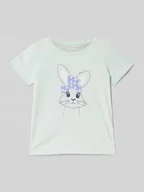 Koszulki dla dziewczynek - T-shirt o kroju regular fit z czystej bawełny - miniaturka - grafika 1