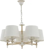 Lampy sufitowe - Alfa Żyrandol 5pł ROKSANA Biały 18535 - miniaturka - grafika 1