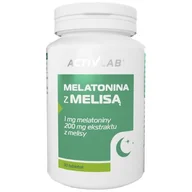 Suplementy diety - Suplement na sen ACTIVLAB Melatonina z melisą (30 tabletek) - miniaturka - grafika 1