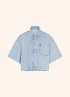Bluzki damskie - Agolde Bluzka Jeansowa Rona blau - miniaturka - grafika 1