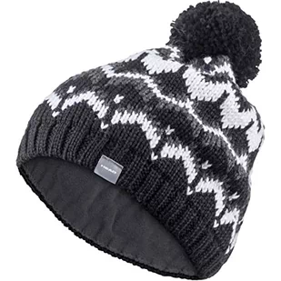Head Damska czapka beanies Ski Beanie Women czarny czarny/biały Rozmiar uniwersalny SKI Beanie Women - Czapki damskie - miniaturka - grafika 1