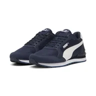 Buty trekkingowe męskie - Sneakersy nylonowe unisex ST Runner v4 PUMA Club Navy White Blue - miniaturka - grafika 1