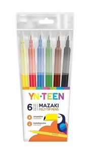 INTERDRUK Mazaki 6 kolorów YN TEEN - - Flamastry - miniaturka - grafika 1
