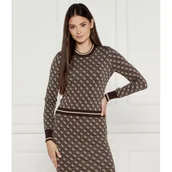 Swetry damskie - GUESS Sweter LISE | Slim Fit - miniaturka - grafika 1