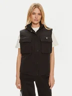 Kamizelki damskie - Guess Bezrękawnik Aurelie V4YL00 WG982 Czarny Regular Fit - miniaturka - grafika 1