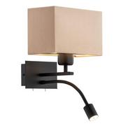 Lampy ścienne - Argon Kinkiet 1X15W E27 +1x4,5W LED BILL 1043 RABAT 1043 - miniaturka - grafika 1