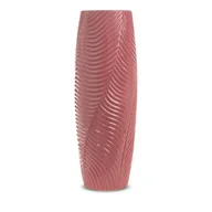 Wazony i flakony - Wazon Dekoracyjny Ceramiczny Sena 18X18X50 Różowy - miniaturka - grafika 1