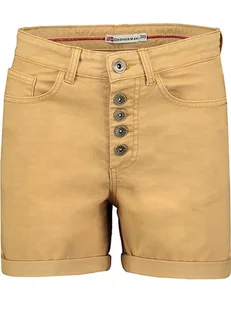 Geographical Norway Bermudy "Pisak" w kolorze beżowym - Spodenki damskie - miniaturka - grafika 1
