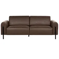 Sofy i kanapy - Sofa 3-osobowa ciemnobrązowa ASKIM - miniaturka - grafika 1