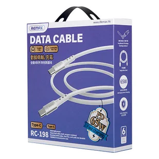 Remax Chaining Series kabel USB Typ C - USB Typ C PD 65W 1m biały (RC-198c) - Kable USB - miniaturka - grafika 3