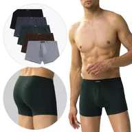 Majtki męskie - BOKSERKI MĘSKIE bawełniane opięte 5pak 5SMH-002 dopasowane Atlantic *M - miniaturka - grafika 1