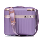 Kosmetyczki, organizery i kuferki - Kuferek Semi Line T5916-1 Fioletowy - miniaturka - grafika 1