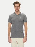 Koszulki męskie - Blend Polo 20708180 Szary Regular Fit - miniaturka - grafika 1