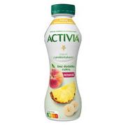 Kefiry, jogurty, maślanki - Activia - Jogurt pitny o smaku ananasa brzoskwini i banana - miniaturka - grafika 1