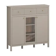 Komody - Komoda Kleo 2D1W3S Taupe - miniaturka - grafika 1