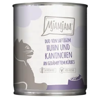 Mokra karma dla kotów - MjAMjAM Duo 6 x 800 g - Soczysty kurczak i królik z dynią na parze - miniaturka - grafika 1