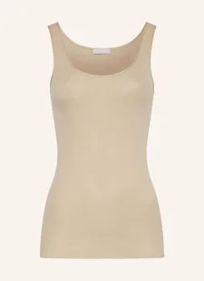 Hanro Top Cotton Seamless beige - Koszulki i topy damskie - miniaturka - grafika 1