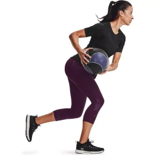 Legginsy damskie Under Armour Rush Tonal Capri PKT NS - Legginsy - miniaturka - grafika 5