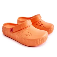Buty dla dziewczynek - Dziecięce Lekkie Klapki Kroksy Big Star II375008 Pomarańczowe - miniaturka - grafika 1