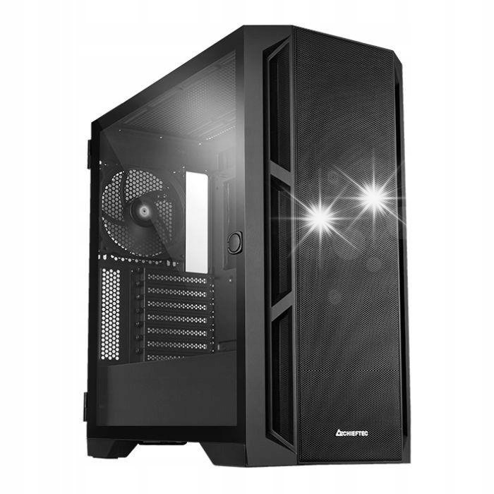 Obudowa do komputera Chieftec APEX AIR GA-01B-M-OP Okno w obudowie Czarna