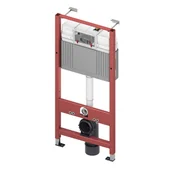 Stelaże i zestawy podtynkowe do WC - Tece Base Zestaw Stelaż podtynkowy WC + przycisk WC + mata wygłuszająca czarny mat 9400407+9240407+LEMATA - odbiór osobisty: Kraków, Warszawa - miniaturka - grafika 1