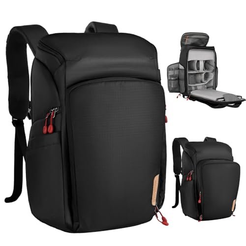 K&F Concept Plecak na aparat, plecak fotograficzny dla fotografów, plecak na aparat fotograficzny z kieszenią na laptopa 16