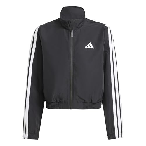 adidas Dziewczynki ESSENTIALS CLIMACOOL JACKET, black/white, 7-8 Years