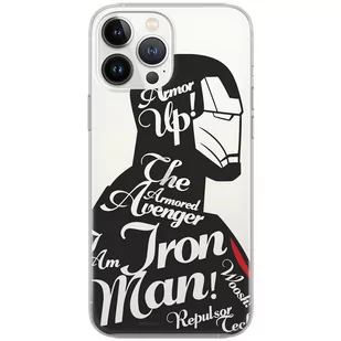 Etui Marvel dedykowane do Iphone 11, wzór: Iron Man 010 Etui częściowo przeźroczyste, oryginalne i oficjalnie licencjonowane - Etui i futerały do telefonów - miniaturka - grafika 1