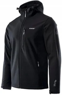 Męski Softshell Hi-tec Caen Kurtka z Kapturem Wodoodporna Membrana 8000 M - Kurtki męskie - miniaturka - grafika 1