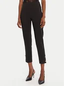 Spodnie damskie - Rinascimento Spodnie materiałowe CFC0126211003 Czarny Regular Fit - miniaturka - grafika 1