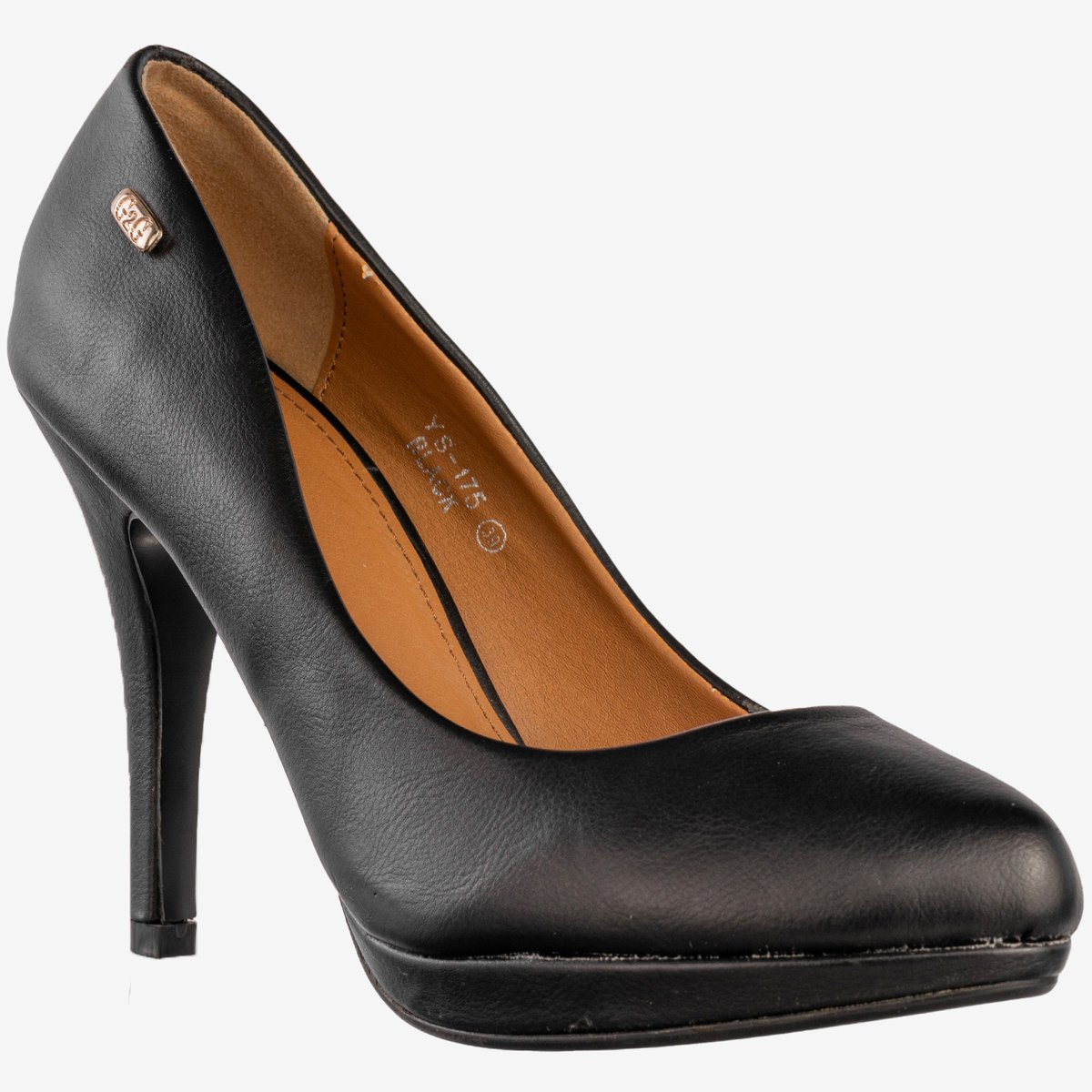 Szpilki Damskie Ekoskóra Buty Na Obcasie Klasyczne G2G Czarne YS-175 Czarny 39