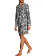 Piżamy damskie - CALIDA Damska koszula nocna Winter Dreams, Dark Lapis Blue, standardowa - miniaturka - grafika 1