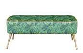 Ławki do przedpokoju - Ławka Mr. M Kontur jasny zielony - miniaturka - grafika 1