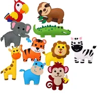 Dekoratorstwo - Zwierzęta ZOO - filcowy zestaw kreatywny do szycia DIY - miniaturka - grafika 1