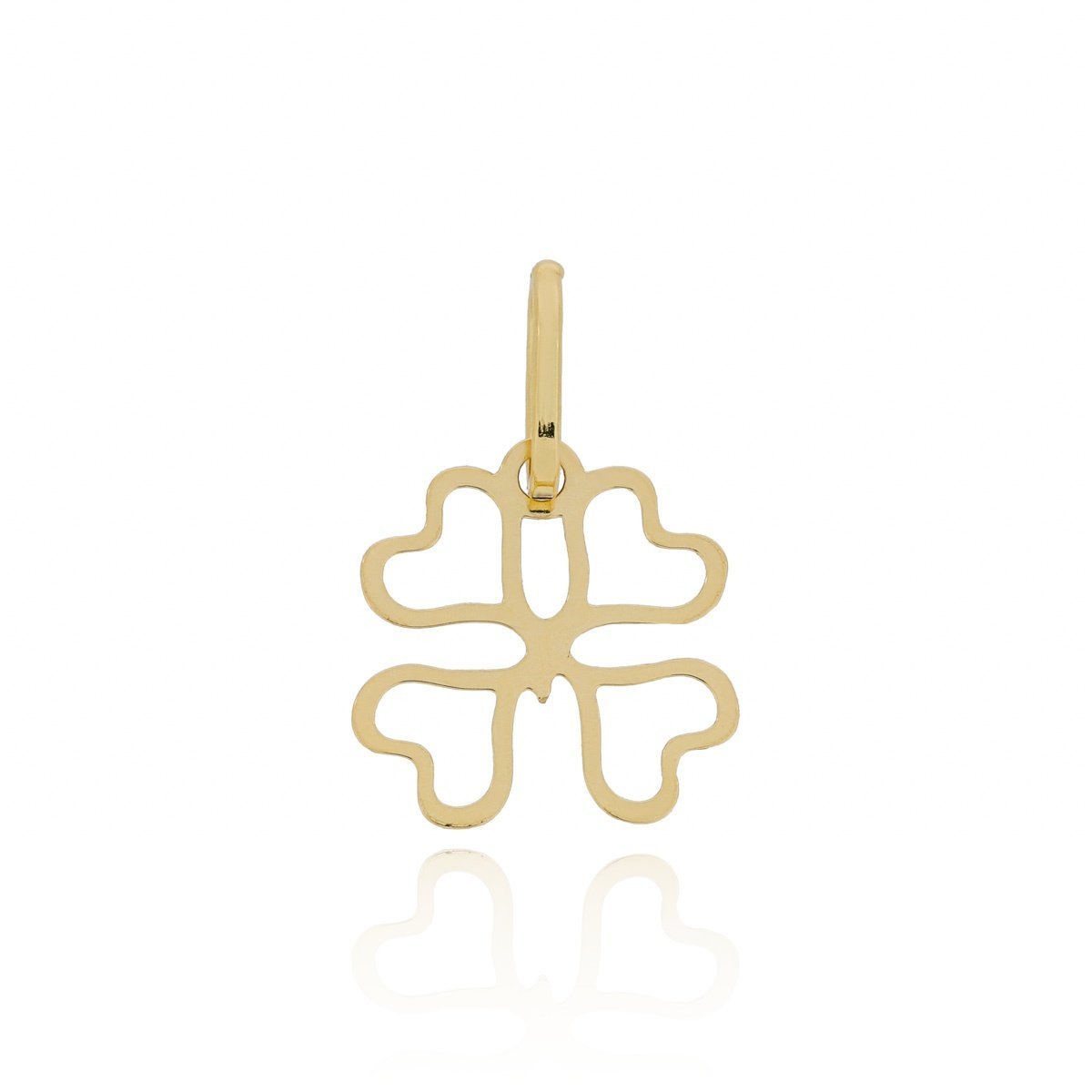 Złota zawieszka koniczyna koniczynka pr. 585