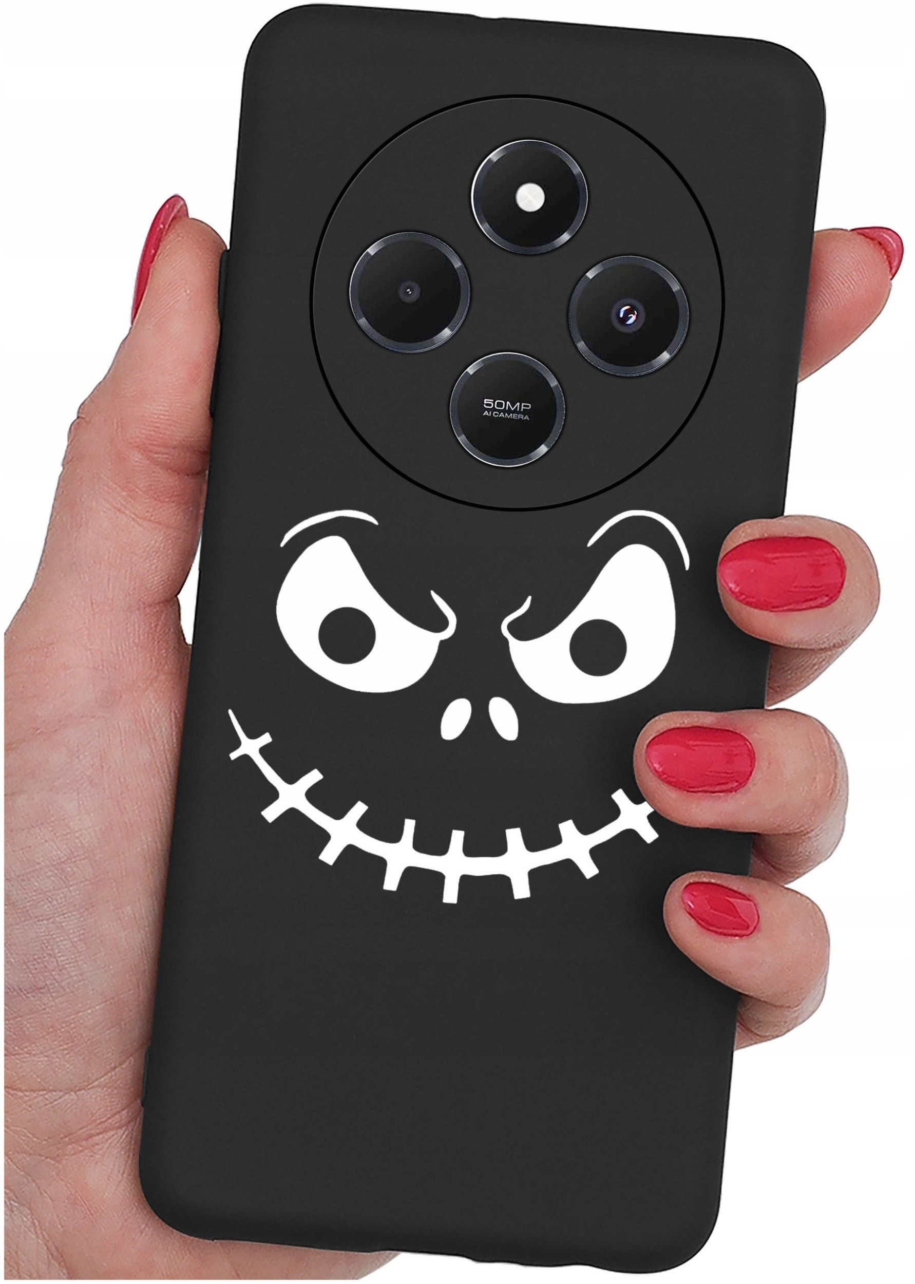 Etui do Xiaomi Redmi 14C WZORYSILIKONOWE MATT CASE + SZKŁO 9H