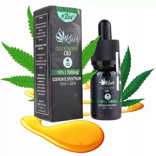 Kush CBD, Olejek konopny CBD 10 % certyfikat, 1000 mg - Suplementy naturalne - miniaturka - grafika 1