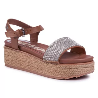 Espadryle damskie - Gioseppo Espadryle Hurley 58713 Tan - grafika 1