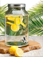 Inne naczynia kuchenne - ASJ Commerce Dyspenser, słój na napój 4 L CD1000030 - miniaturka - grafika 1