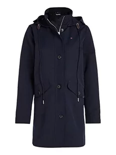 Tommy Hilfiger Parka damska z mieszanki bawełny, Pustynne niebo, L - Kurtki damskie - miniaturka - grafika 1