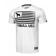 Odzież taktyczna i umundurowanie - Koszulka Pit Bull Middle Weight 170 Basic Pitbull USA '23 - Biała - miniaturka - grafika 1